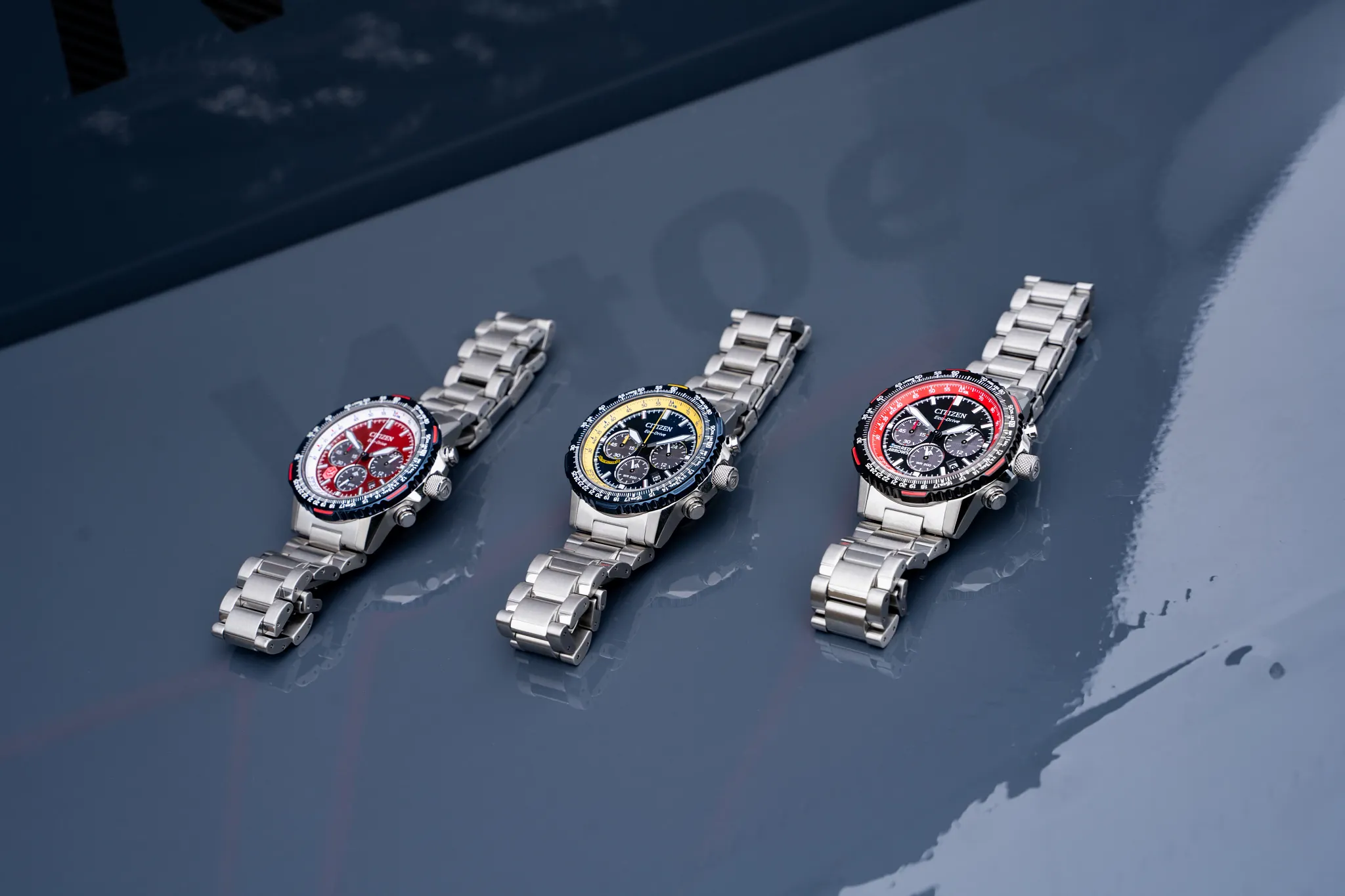 czダイヤ　オーバル　bi-color Promaster Navihawk Black Dial Stainless Steel Bracelet CA4666-56E